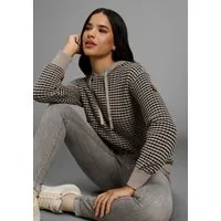 KangaROOS Strickpullover mit Kapuze und Kordelzug, Oversize-Passform, hüftlange Schnittform