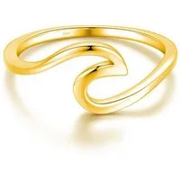 Lisandra Scott Fingerring WAVE Ring aus 925 Sterling Silber Welle Minimalistisch Wellenring, Zeitlos & filigran – Inspiriert von der Natur