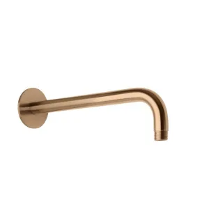 Herzbach Design iX PVD Wandarm 21.960350.1.39 Copper Steel, für Regenbrause, 350mm, mit Rosette d= 70mm
