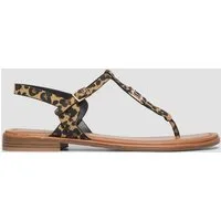 s.Oliver Sandalen Sandale Zehentrenner in Leder-Optik