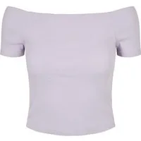 URBAN CLASSICS T-Shirt Urban Classics Damen Ladies Off Shoulder Rib Tee (1-tlg)