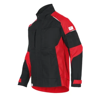 KÜBLER ACTIVIQ cotton+ Jacke schwarz/mittelrot S - 1250 3421-9955-S