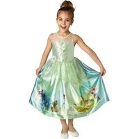 Rubie´s Prinzessin-Kostüm Disney Prinzessin Tiana Dream Kinderkostüm, Traumhaftes Prinzessinnenkleid mit Szenen aus dem Disney-Spielfilm