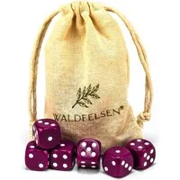 Waldfelsen Spiel – 2-50 Stk Standard Spielwürfel 16 mm Acrylwürfel Würfel bunt, Spielmaterial, Verschiedene Farben