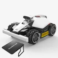 Mammotion Rasenmähroboter LUBA Mini 2 AWD 1000 Mähroboter ohne Begrenzungskabel, bis 1000 m² Rasenfläche, (mit Garage), Allradantrieb, Randmähen, DropMow, Auto-Kartierung, 4G-Modul, APP