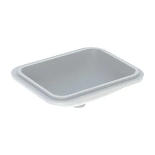 Geberit VariForm Unterbauwaschtisch 500763002 53x44cm, ohne Hahnloch, Überlauf, rechteckig, weiß KeraTect