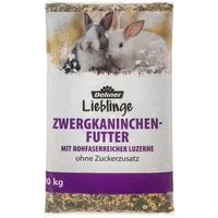 Dehner Zwergkaninchen-Futter, mit rohfaserreicher Luzerne, Hauptfutter für: Zwergkaninchen, Kaninchen, Kleintiere, Nager, 10 kg