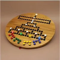 ROMBOL Denkspiele Spiel BARRIKADE XL - tolles, großes Würfelspiel, Brettspiel, Holzspiel