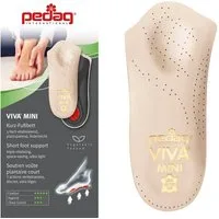 Pedag Einlegesohlen pedag Viva Mini Extra leichtes Kurz-Fußbett aus Leder Gr.35-47, Kurz-Fussbett