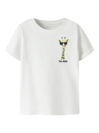 NAME IT - NMMVUX SS TOP Bright White - Gr. - 116