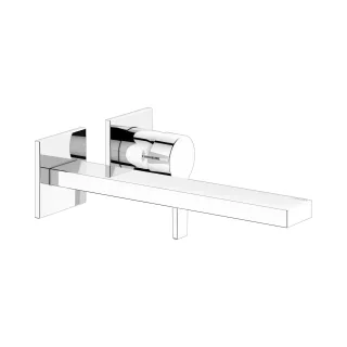 Keuco Einhebel Waschtischmischer Edition 11 51116, Wandmontage, Ausladung 265 mm, verchromt, 5111601 51116010202