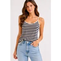 Worldclassca Trägertop Worldclassca Gestreiftes Spaghettiträger Trägertop Shirt Tank Top Neue Kollektion - Stilvolle und gemütliche Mode für Damen