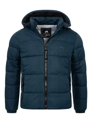Arctic Seven Herren Winter Steppjacke Navy