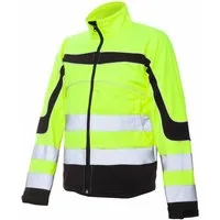 Urgent Arbeitsjacke Arbeitsjacke Softshell Wasserdicht Winterjacke Warnjacke (SOFT-URGNEO) neon, ohne Kapuze