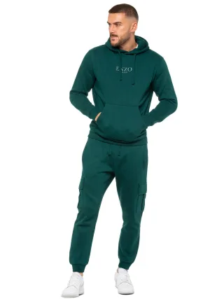 Enzo | Herren Pullover Hoodie Trainingsanzug Set - Grün