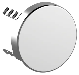 Keuco Abdeckblende Armaturenzubehör 59949, für Rohrunterbrecher, rund, verchromt, 59949010001 59949010001