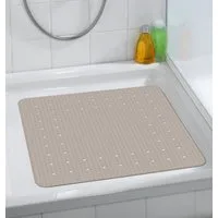 WENKO Duschmatte, Höhe 54 mm, für Badezimmer geeignet, angenehme Trittkomfort, quadratisch, Badematte