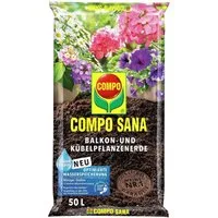 Compo Blumenerde COMPO Sana Balkon- und Kübelpflanzenerde, 50 Ltr