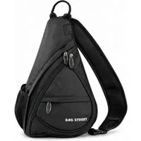 BAG STREET INTERNATIONAL Daypack Sling Bag Crossbody Schulterrucksack mit Sicherheitsfach Leicht Alltag
