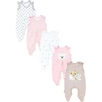 TupTam Strampler TupTam Baby Unisex Strampler mit Aufdruck Spruch 5er Pack