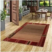 Pergamon Designteppich Designer Teppich Samba Modern Bordüre, Rechteckig, Höhe: 6 mm