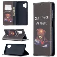 Wigento Handyhülle Für Samsung Galaxy A32 5G A326B Kunstleder Handy Tasche Book Motiv 1 Schutz Hülle Case Cover Etui Neu
