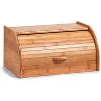 Zeller Present Brotkasten Bamboo, Bambus, (1-tlg), aus Bambusholz, mit Rollvorrichtung, mit Griff auf der Vorderseite