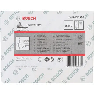 Bosch D-Kopf Streifennagel, verzinkt, glatt - 2608200009