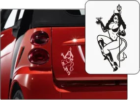 Aufkleber "Lady devil"