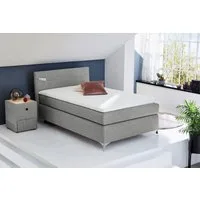 Jockenhöfer Gruppe Boxspringbett Nora erhältlich in den Größen 100,120 & 140cm, mit Topper und höhenvariablem Kopfteil