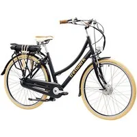 Tretwerk E-Bike Cityrad Aurora, 7 Gang, Nabenschaltung, Frontmotor, 468 Wh, (im Retro-Stil), Pedelec, Elektrofahrrad für Damen u. Herren