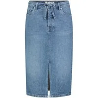 SUBLEVEL Jeansrock Damen Maxi Midi Mini Rock langer Schnitt Denim Stretch