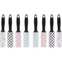 HAC24 Fusselroller Fusselrolle Flusen Entferner Tierhaarrolle Flusenrolle Kleiderrolle, 8er Set 34 Blatt Pro Rolle
