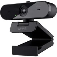 Trust Taxon QHD 2K Webcam USB Kamera mit Mikrofon für PC Laptop Webcam (USB)