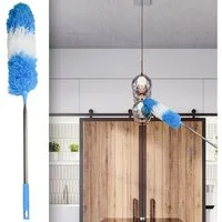 BENSON Staubwedel Flexibler Teleskop-Staubwedel 248 cm Ausziehbar Antistatisch Waschbar (1-St., 1er-Set & 2er-Set & 3er-Set), Ausziehbarer Staubwedel (78–248 cm) aus Edelstahl mit flexiblem Kopf