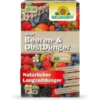 Neudorff Obstdünger Bio - Azet Beeren- & ObstDünger 1 kg, organischer Langzeitdünger mit Sofort- & Langzeitwirkung, Himbeer & Erdbeer Dünger aus natürlichen Rohstoffen