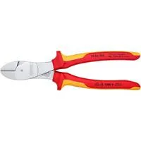 Kraft-Seitenschneider 74 06 200 VDE, Schneid-Zange rot/gelb, Länge 200mm, VDE-geprüft