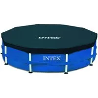 Intex Pool-Abdeckplane Abdeckplane rund für Frame-Pool Ø 305cm Überhang 25cm 28030