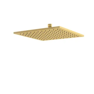 KLUDI A-QA Tellerkopfbrause eckig 300 mm flache Ausführung Brushed Gold 64430N0-00