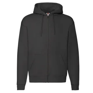 Fruit of the Loom - "Premium" Kapuzenjacke für Herren/Damen Unisex (Schwarz)