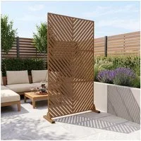 casa.pro Raumteiler, »Kekan« verzinkter Stahl 180 x 90 cm Braun