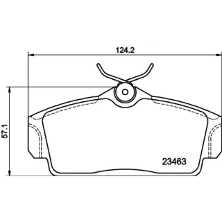 Hella Bremsbel?ge vorne Nissan Almera N16 Primera P11