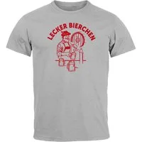 MoonWorks Print-Shirt Herren T-Shirt Lecker Bierchen Bier Saufen Party Malle Urlaub mit Print