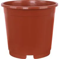 Geli Pflanzkübel GELI Containertopf Terracotta – Ø11cm Kunststoff Pflanztopf 0.6L