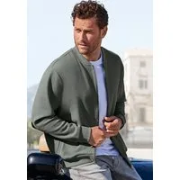John Devin Sweatjacke aus Struktur-Qualität, relaxed fit in Struktur-Qualität, mit Reißverschluss