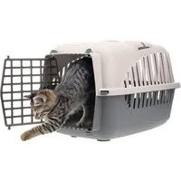 GarPet Tiertransportbox Transportbox grau