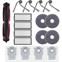 VERCO Reinigungsbürsten-Set Reinigungskit für Roborock, Für Roborock Saros Z70, Für Roborock Saros Z70 Ultra, (17-tlg), Ersatz Teile Set Wartungskit Filter Seitenbürste Zubehör Bürste
