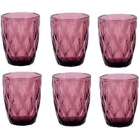 Schäfer Elektronik Gläser-Set 6er Wasserglas Set Diamond 260 ml für stilvollen Trinkgenuss, 6-tlg., 6-teilig