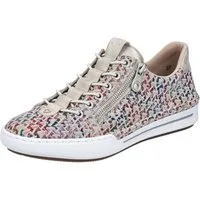 Rieker (Rauhleder) L7255 bunt/weiss Damen Sneaker