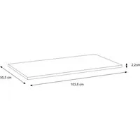 FORTE Einlegeboden KASHMIR (3 St), Einlegeböden 3er Set, Ergänzung zu 74094962, schafft Ablagefläche